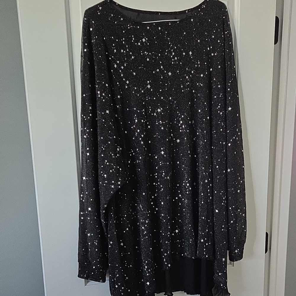 Black and Silver Star Tunic